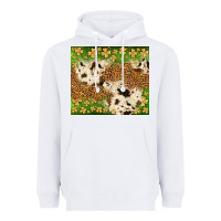 White St. Patrick's Day shamrock tumbler Heavyweight Hoodie - Neo Western