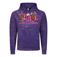Cloud Purple nurse with valentines day element Vintage Hoodie - AdoDesignShop