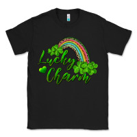 Black Lucky charm rainbow and shamrocks Classic Tee - RanaPortraitStore
