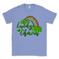 Colony Blue Lucky charm rainbow and shamrocks Classic Tee - RanaPortraitStore