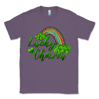 Lavender Lucky charm rainbow and shamrocks Classic Tee - RanaPortraitStore