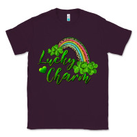 Plum Lucky charm rainbow and shamrocks Classic Tee - RanaPortraitStore