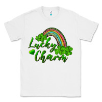 White Lucky charm rainbow and shamrocks Classic Tee - RanaPortraitStore