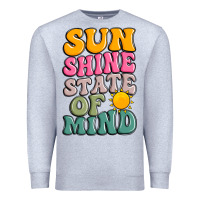 Heather Grey sun shine state of mind Premium Sweatshirt - JahusDesignShop