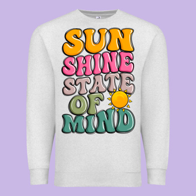 Sun Shine State Of Mind Premium Sweatshirt Designed By Jahusdesignshop