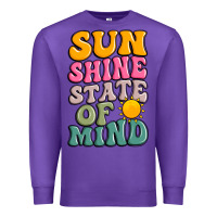 Purple sun shine state of mind Premium Sweatshirt - JahusDesignShop