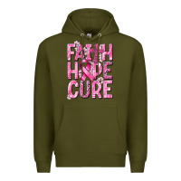 Army Green faith hope cure cancer Premium Hoodie - NancyCooperArtShop