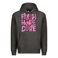 Charcoal Heather faith hope cure cancer Premium Hoodie - NancyCooperArtShop