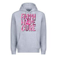 Heather Grey faith hope cure cancer Premium Hoodie - NancyCooperArtShop