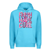 Ocean Blue faith hope cure cancer Premium Hoodie - NancyCooperArtShop