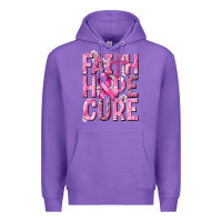 Purple faith hope cure cancer Premium Hoodie - NancyCooperArtShop