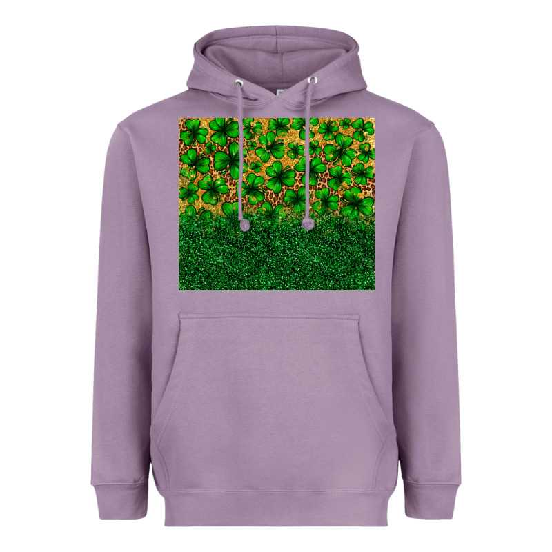 St. Patrick's Day Shamrock Leopard  Tumbler Heavyweight Hoodie by Neo Western | Teevron