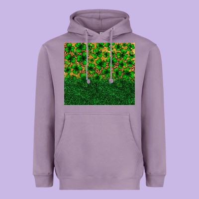 St. Patrick's Day Shamrock Leopard  Tumbler Heavyweight Hoodie Designed By Neo Western