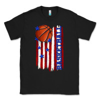 Black basketball american flag Classic Tee - texasbilliewilder