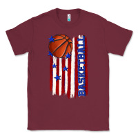 Basketball American Flag Classic Tee | Teevron