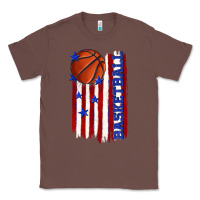 Chestnut basketball american flag Classic Tee - texasbilliewilder