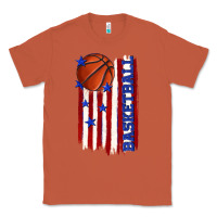 Copper basketball american flag Classic Tee - texasbilliewilder