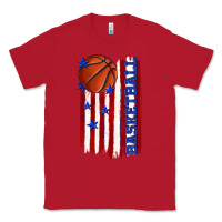 Red basketball american flag Classic Tee - texasbilliewilder