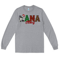 Heather Grey nana claus Long Sleeve Tee - BarkalooDesign