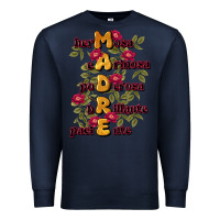 Navy ella es mamá Premium Sweatshirt - JahusDesignShop
