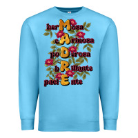 Ocean Blue ella es mamá Premium Sweatshirt - JahusDesignShop