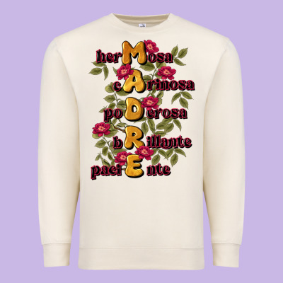 Ella Es Mamá Premium Sweatshirt Designed By Jahusdesignshop