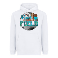 White my heart is on that field soccer Heavyweight Hoodie - HRA Design Shop