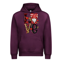 Mauve Wine love gnome Urban Hoodie - MaliasSmallBusiness