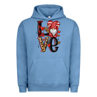 Pigment Pebble Blue love gnome Urban Hoodie - MaliasSmallBusiness