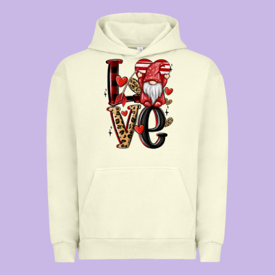 Love Gnome Urban Hoodie Designed By Maliassmallbusiness