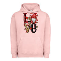 Pigment Salmon love gnome Urban Hoodie - MaliasSmallBusiness