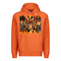 Carrot Firefighter Skull Premium Hoodie - LillyAllenDesigns