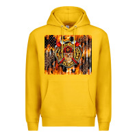 Lemon Firefighter Skull Premium Hoodie - LillyAllenDesigns