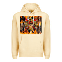 Pina Colada Firefighter Skull Premium Hoodie - LillyAllenDesigns