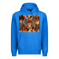True Royal Firefighter Skull Premium Hoodie - LillyAllenDesigns
