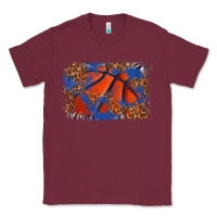 Burgundy basketball background Classic Tee - texasbilliewilder