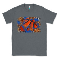 Charcoal Heather basketball background Classic Tee - texasbilliewilder