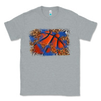 Heather Grey basketball background Classic Tee - texasbilliewilder