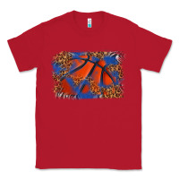 Red basketball background Classic Tee - texasbilliewilder