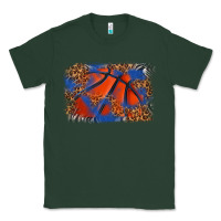 Sports Green basketball background Classic Tee - texasbilliewilder