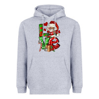Heather Grey love gnomes Heavyweight Hoodie - FaDigitalArtStudio