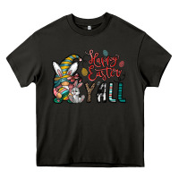 Asphalt happy easter y all Heavy Core Tee - CowhideDigitalArt