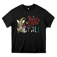 Black happy easter y all Heavy Core Tee - CowhideDigitalArt