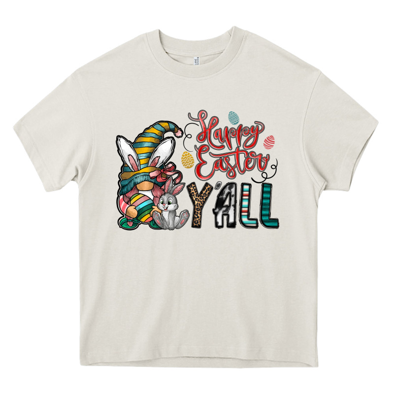 Happy Easter Y All Heavy Core Tee by CowhideDigitalArt | Teevron