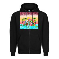 Black beach summer coffee cups Zipper Hoodie - Zillion Design Studio