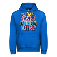 Cobalt i'm a 80's kinda girl Urban Hoodie - MaliasSmallBusiness