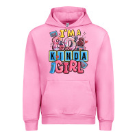 Fuchsia Pink i'm a 80's kinda girl Urban Hoodie - MaliasSmallBusiness