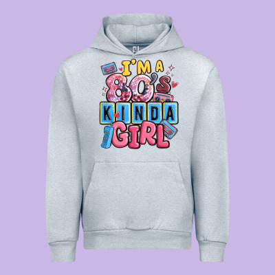 I'm A 80's Kinda Girl Urban Hoodie Designed By Maliassmallbusiness