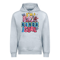 Heather Grey i'm a 80's kinda girl Urban Hoodie - MaliasSmallBusiness
