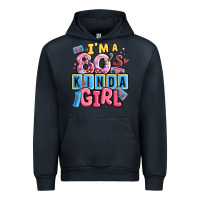 Navy i'm a 80's kinda girl Urban Hoodie - MaliasSmallBusiness